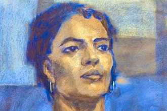 Mixed-Media Portrait Drawing and Painting